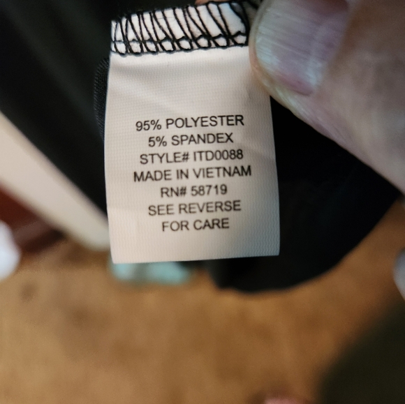 NWT NY Collection Maxi dress, black, 1X - Picture 6 of 6